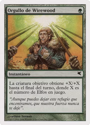 Wirewood Pride (Spanish) - "Orgullo de Wirewood" (B55) (B55), Magic Encyclopedia 2005 (Salvat/Hachette) — Magic card price