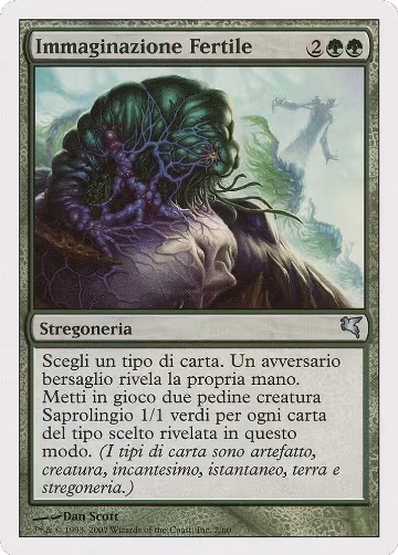 Fertile Imagination (Italian) - "Immaginazione Fertile" (J2) (J2), Magic Encyclopedia 2005 (Salvat/Hachette) — Magic card price