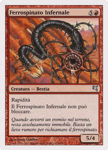 Iron-Barb Hellion (Italian) - "Ferrospinato Infernal" (K4) (K4), Magic Encyclopedia 2005 (Salvat/Hachette) — Magic card price