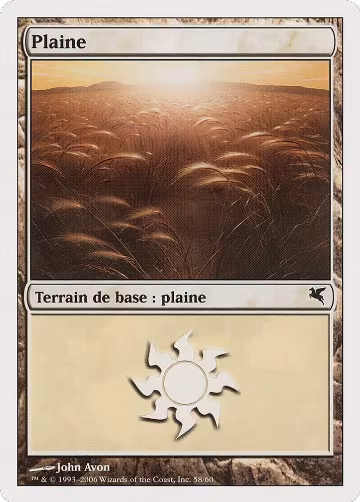 Plains (French) - "Plaine" (G58) (G58), Magic Encyclopedia 2005 (Salvat/Hachette) — Magic card price