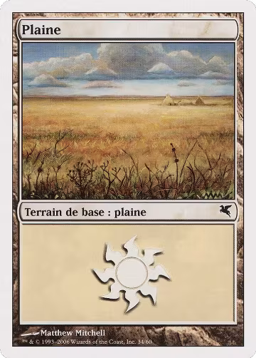 Plains (French) - "Plaine" (G34) (G34), Magic Encyclopedia 2005 (Salvat/Hachette) — Magic card price