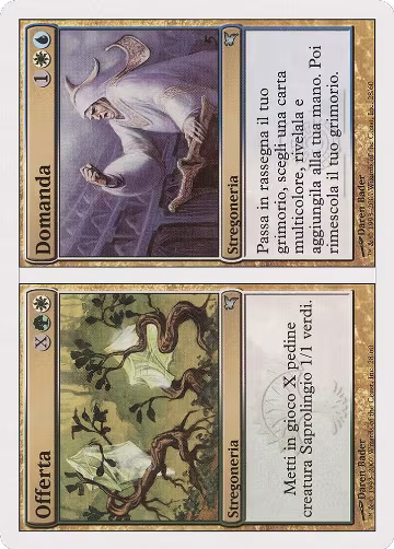 Supply // Demand (Italian) - "Offerta // Domanda" (J28) (J28), Magic Encyclopedia 2005 (Salvat/Hachette) — Magic card price