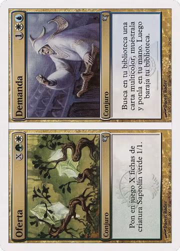 Supply // Demand (Spanish) - "Oferta // Demanda" (J28) (J28), Magic Encyclopedia 2005 (Salvat/Hachette) — Magic card price