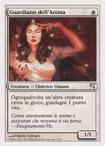 Soul Warden (Italian) - "Guardiano dell'Anima" (J27) (J27), Magic Encyclopedia 2005 (Salvat/Hachette) — Magic card price