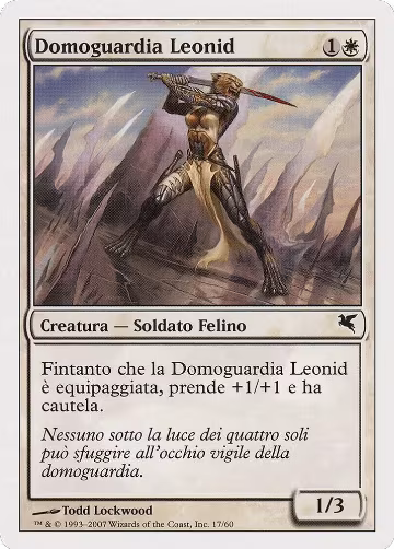 Leonin Den-Guard (Italian) - "Domoguardia Leonid" (L17) (L17), Magic Encyclopedia 2005 (Salvat/Hachette) — Magic card price