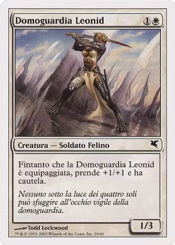 Leonin Den-Guard (Italian) - "Domoguardia Leonid" (L29) (L29), Magic Encyclopedia 2005 (Salvat/Hachette) — Magic card price
