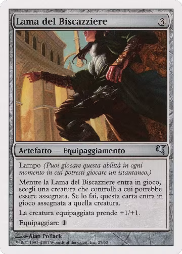 Grifter's Blade (Italian) - "Lama del Biscazziere" (L27) (L27), Magic Encyclopedia 2005 (Salvat/Hachette) — Magic card price