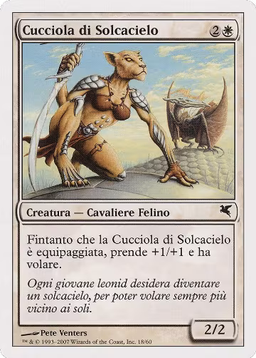Skyhunter Cub (Italian) - "Cucciola di Solcacielo" (L18) (L18), Magic Encyclopedia 2005 (Salvat/Hachette) — Magic card price