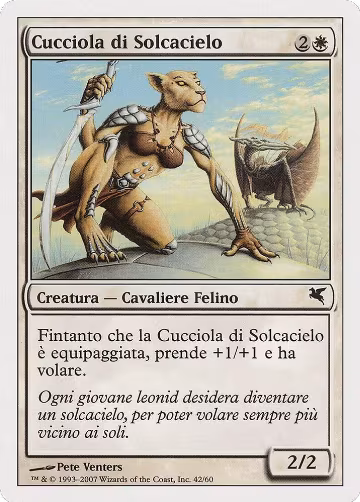 Skyhunter Cub (Italian) - "Cucciola di Solcacielo" (L42) (L42), Magic Encyclopedia 2005 (Salvat/Hachette) — Magic card price