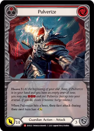 Pulverize (Extended Art) (EVR021) — card price