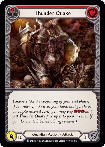 Thunder Quake (Red) (EVR024), Everfest — Flesh & Blood card price