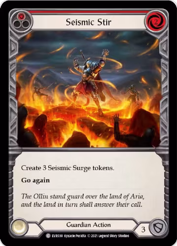 Seismic Stir (Red) (EVR030), Everfest — Flesh & Blood card price
