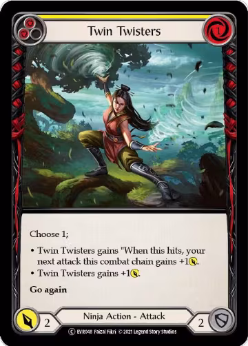 Twin Twisters (Yellow) (EVR048), Everfest — Flesh & Blood card price