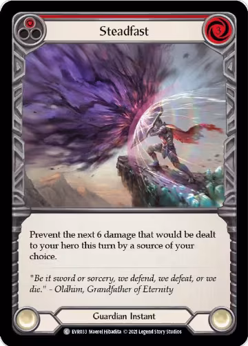 Steadfast (Red) (EVR033), Everfest — Flesh & Blood card price