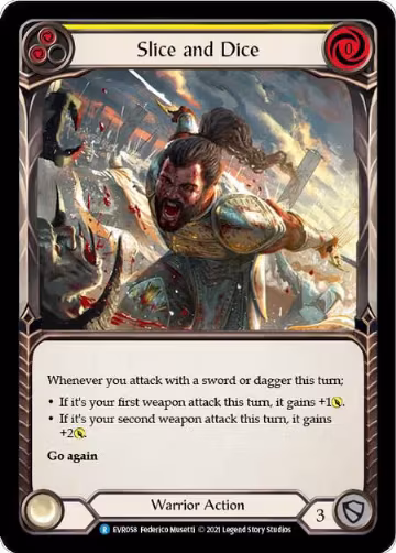 Slice and Dice (Yellow) (EVR058), Everfest — Flesh & Blood card price