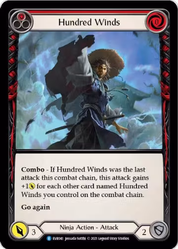 Hundred Winds (Red) (EVR041), Everfest — Flesh & Blood card price