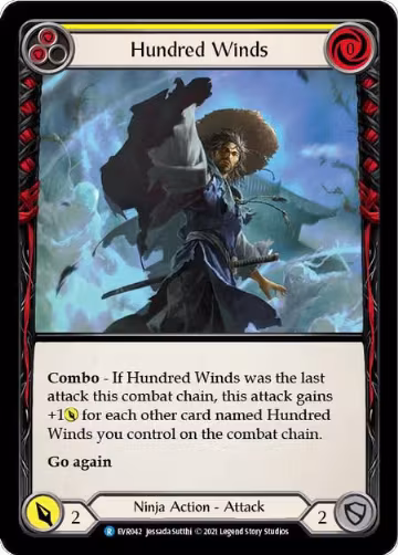 Hundred Winds (Yellow) (EVR042), Everfest — Flesh & Blood card price
