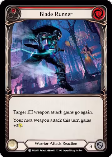 Blade Runner (Red) (EVR060), Everfest — Flesh & Blood card price