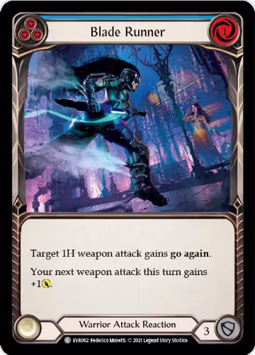 Blade Runner (Blue) (EVR062), Everfest — Flesh & Blood card price