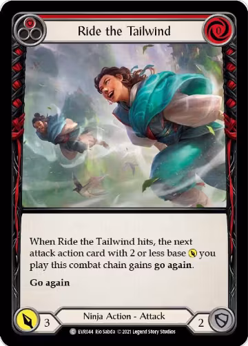 Ride the Tailwind (Red) (EVR044), Everfest — Flesh & Blood card price