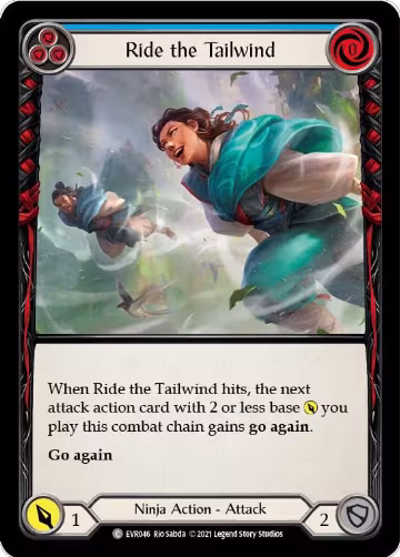 Ride the Tailwind (Blue) (EVR046), Everfest — Flesh & Blood card price
