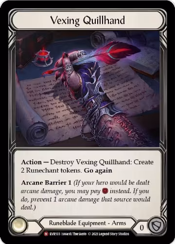 Vexing Quillhand (EVR103), Everfest — Flesh & Blood card price