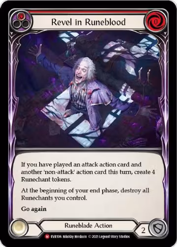 Revel in Runeblood (EVR106), Everfest — Flesh & Blood card price