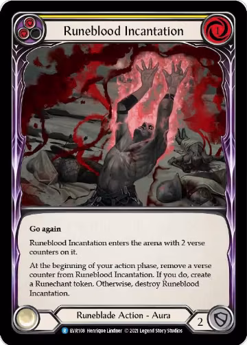 Runeblood Incantation (Yellow) (EVR108), Everfest — Flesh & Blood card price