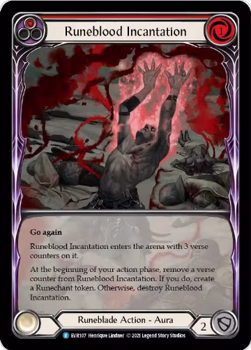 Runeblood Incantation (Red) (Extended Art) (EVR107), Everfest — Flesh & Blood card price