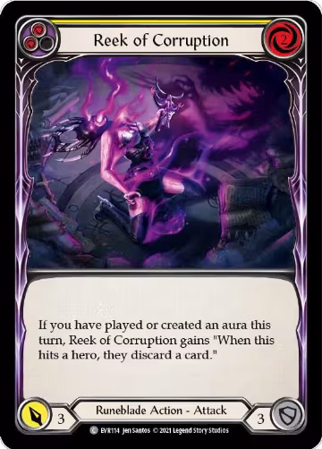 Reek of Corruption (Yellow) (EVR114), Everfest — Flesh & Blood card price