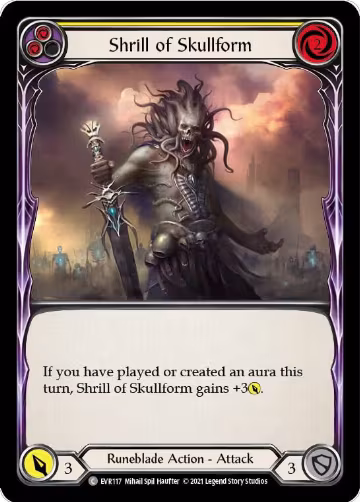 Shrill of Skullform (Yellow) (EVR117), Everfest — Flesh & Blood card price