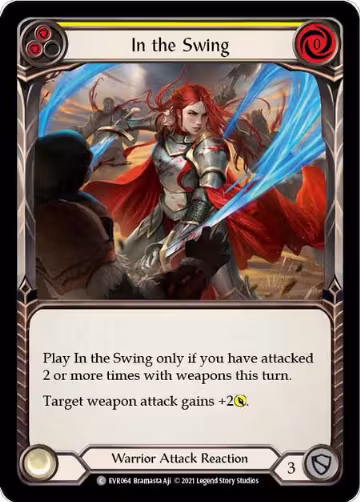 In the Swing (Yellow) (EVR064), Everfest — Flesh & Blood card price