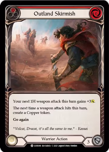 Outland Skirmish (Red) (EVR066), Everfest — Flesh & Blood card price