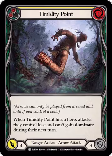 Timidity Point (Yellow) (EVR098), Everfest — Flesh & Blood card price
