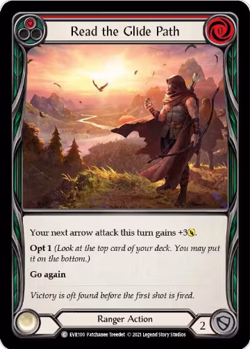 Read the Glide Path (Red) (EVR100), Everfest — Flesh & Blood card price