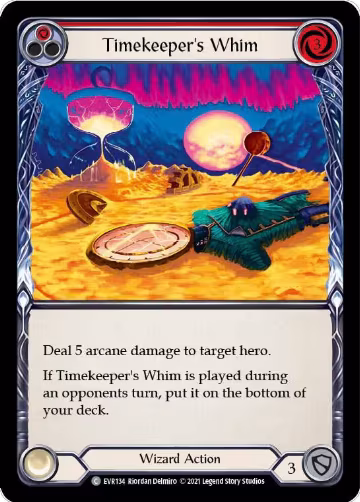 Timekeeper's Whim (Red) (EVR134), Everfest — Flesh & Blood card price