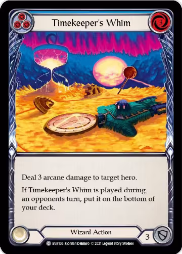 Timekeeper's Whim (Blue) (EVR136), Everfest — Flesh & Blood card price