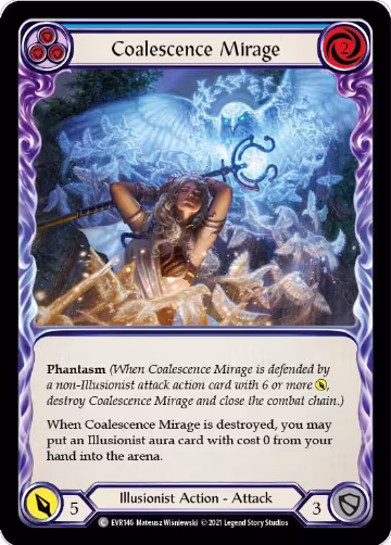 Coalescence Mirage (Blue) (EVR146), Everfest — Flesh & Blood card price