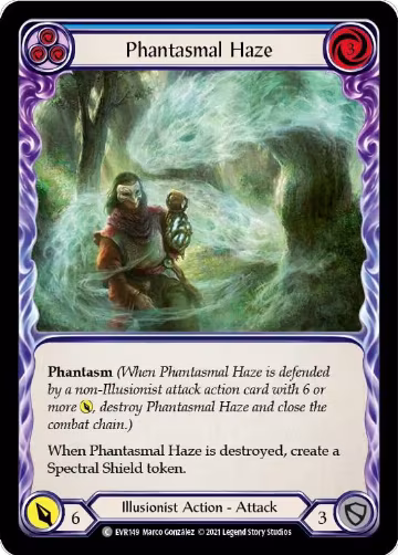 Phantasmal Haze (Blue) (EVR149), Everfest — Flesh & Blood card price