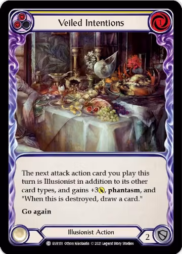 Veiled Intentions (Yellow) (EVR151), Everfest — Flesh & Blood card price