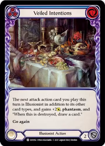 Veiled Intentions (Blue) (EVR152), Everfest — Flesh & Blood card price