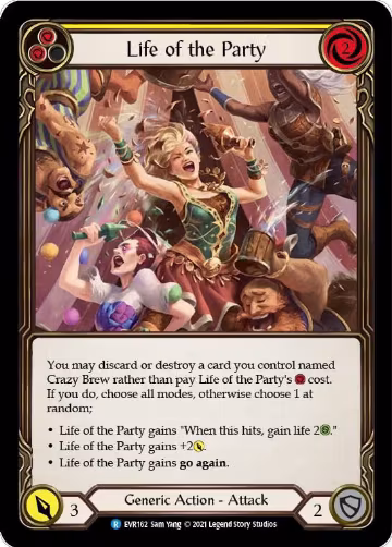 Life of the Party (Yellow) (EVR162), Everfest — Flesh & Blood card price