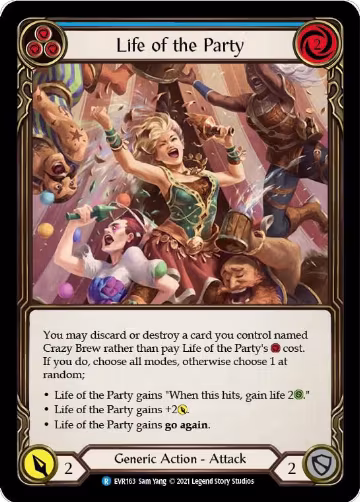 Life of the Party (Blue) (EVR163), Everfest — Flesh & Blood card price