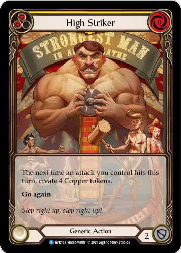 High Striker (Yellow) (Extended Art) (EVR165), Everfest — Flesh & Blood card price