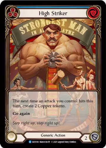High Striker (Blue) (Extended Art) (EVR166), Everfest — Flesh & Blood card price