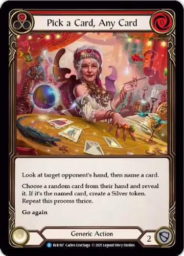 Pick a Card, Any Card (Red) (EVR167), Everfest — Flesh & Blood card price