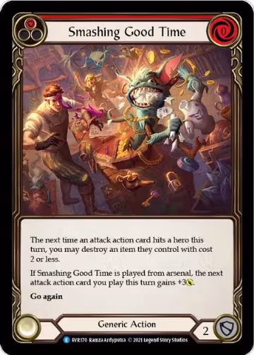 Smashing Good Time (Red) (EVR170), Everfest — Flesh & Blood card price