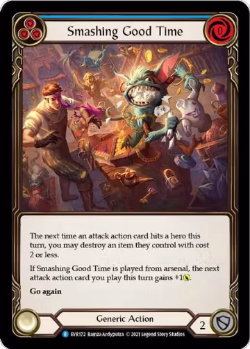Smashing Good Time (Blue) (EVR172), Everfest — Flesh & Blood card price