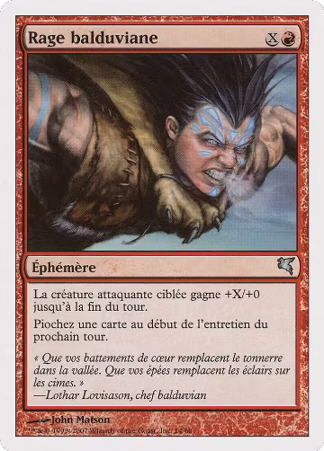 Balduvian Rage (French) - "Rage balduviane" (I14) (I14), Magic Encyclopedia 2005 (Salvat/Hachette) — Magic card price