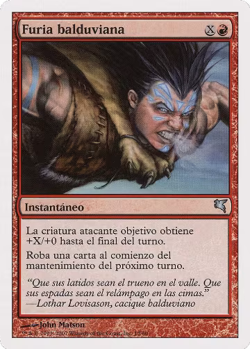 Balduvian Rage (Spanish) - "Furia balduviana" (I15) (I15), Magic Encyclopedia 2005 (Salvat/Hachette) — Magic card price